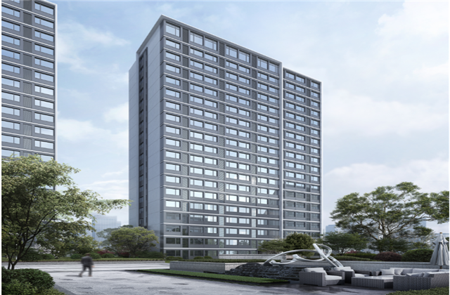 杭州市首座近零能耗住宅建筑临安东升国际宸锦学府主体结顶